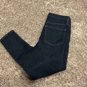 J. Crew High-Rise Skinny Jeans in Deep Blue, Size 30